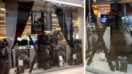 UNIVERSAL PCTURES "Fifty Shades Of Grey" Auslagendekoration SATURN SCS Vösendorf